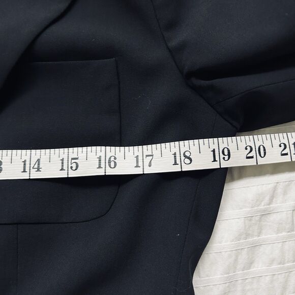 Lauren Ralph Lauren Womens Size 10 Black Wool Blazer FLAW - Picture 12 of 16